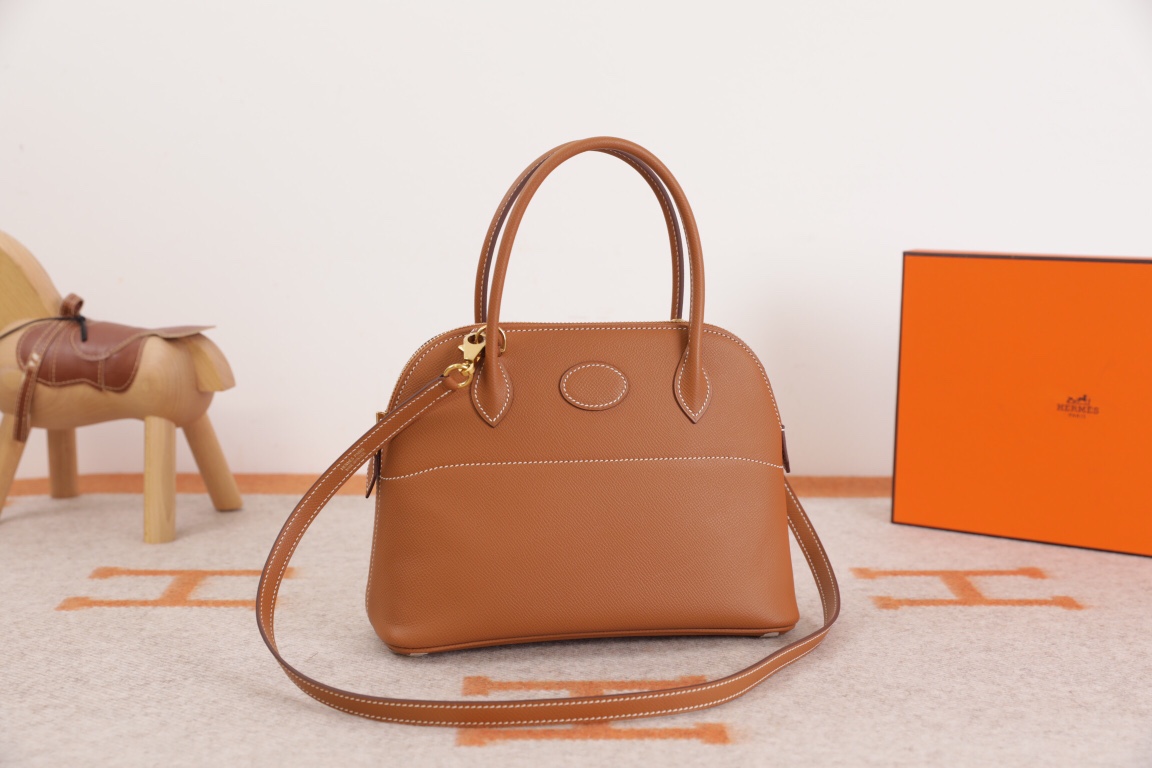 에르메스 볼리드27 골드브라운 금장 앱송